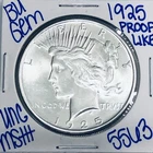 1925 BU UNCIRCULATED SILVER PEACE DOLLAR AUTHENTIC U.S. MINT FREE SHIPPING 5563