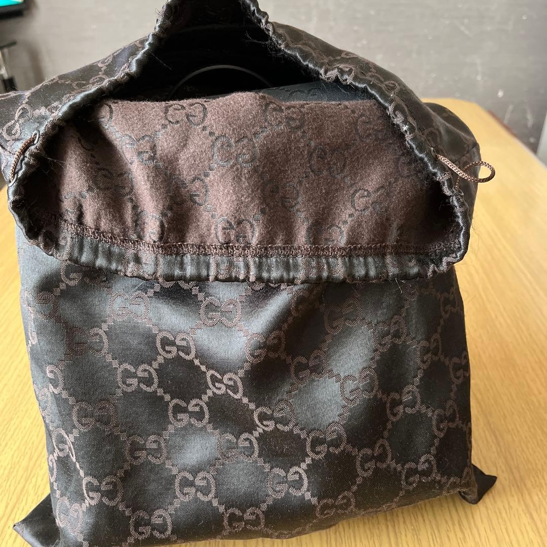 Gucci Black GG Pattern Backpack External Zipper P… - image 19