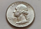 AU 1961 Washington Quarter 25c 90% Silver (X69)