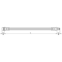 Metzger 4110227 Bremsschlauch FüR Citroen Peugeot C4 Berlingo C4 Grand Partner