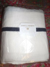 POTTERY BARN TEEN EMILY & MERITT POM POM BED SKIRT, TWIN, TWIN XL ,BEDSKIRT, NEW