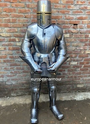 Rüstung Mittelalterliche Rüstung Krieg Templer Kampf Ganzkörperrüstung - Bild 1 von 4