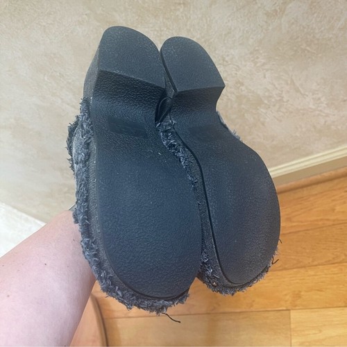 ZARA Denim schwarze Clogs mit Nieten Jeans Pantoletten Pantoletten Schuhe Gr. 36 EU, US 6 - Bild 12 von 15