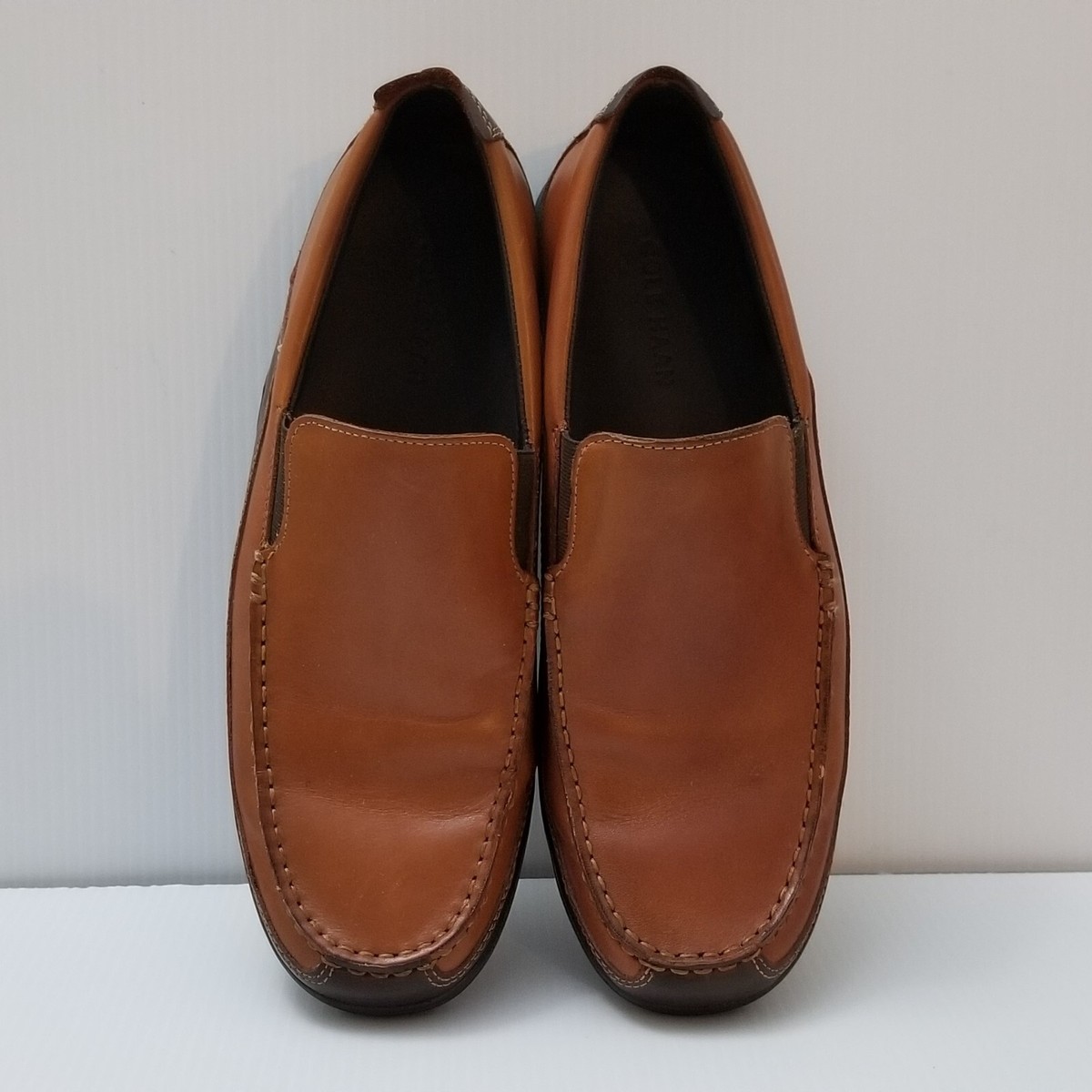 Mens Cole Haan Tucker Venetian Leather Slip-On Loafer Tan Brown