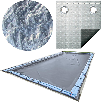 #ad #ad HYDROTOOLS Silver King Heavy Duty Winter Pool Cover for Inground Swimming Pools