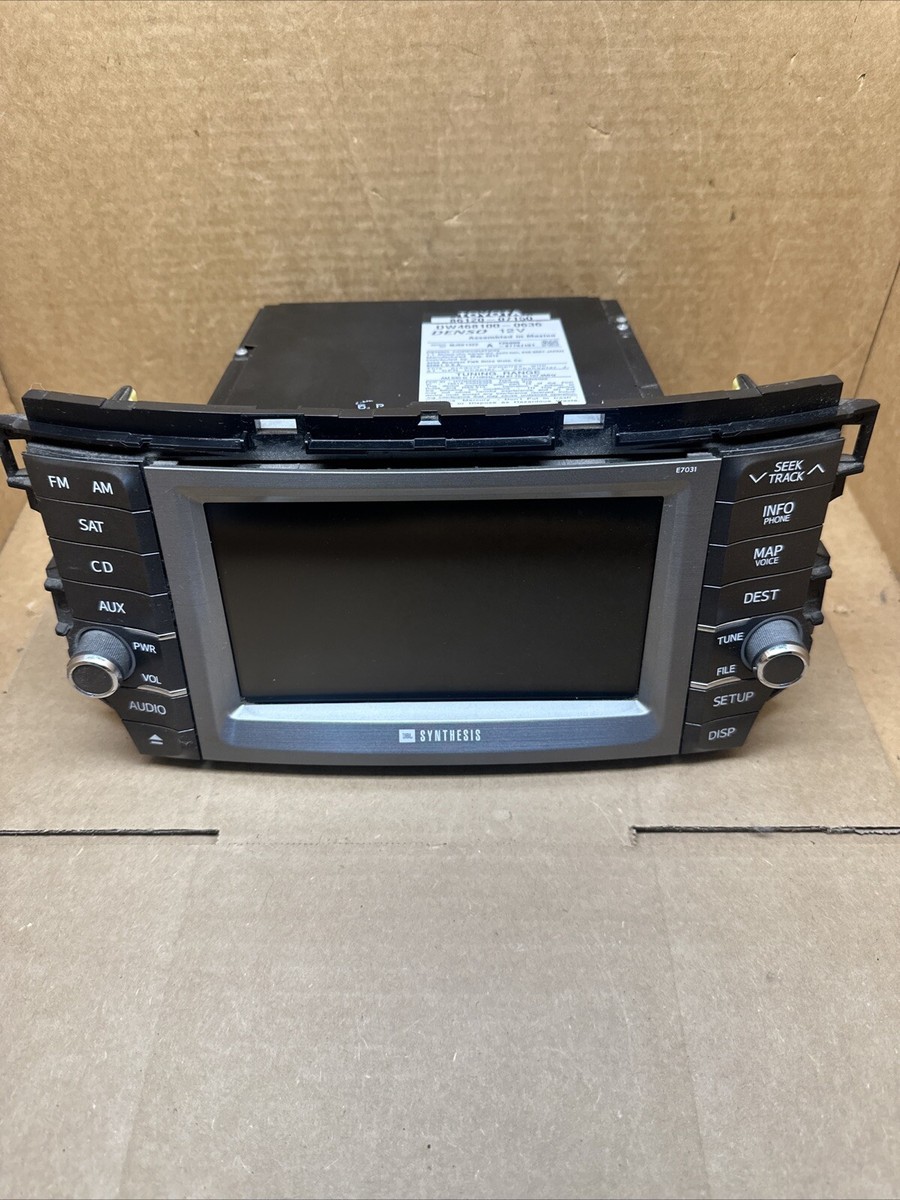 2011-2012 Toyota Avalon GPS DVD Navigation JBL Radio AM FM