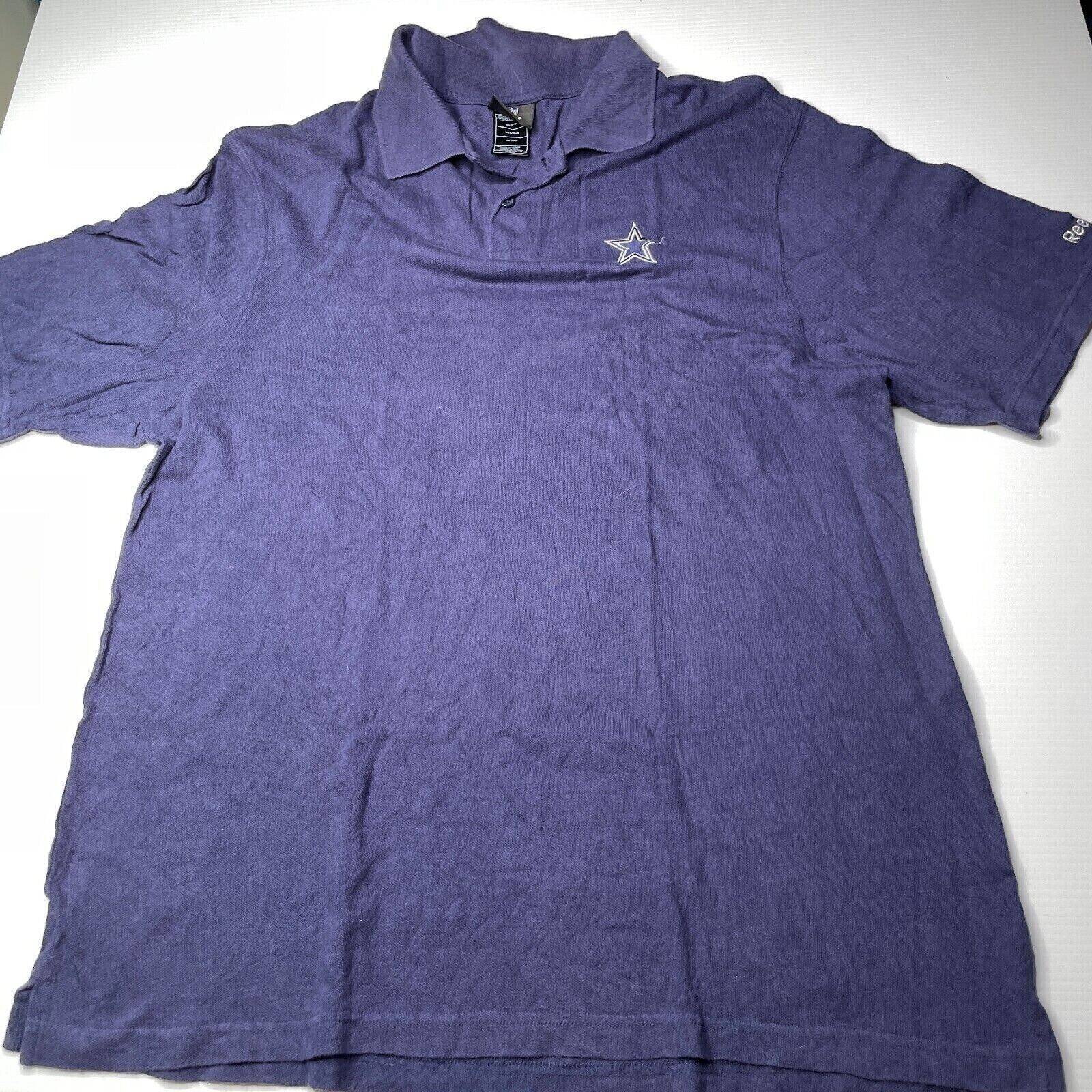 NFL Dallas Cowboys Collared Polo Shirt Mens Size M Blue Casual Style Fashion Fit