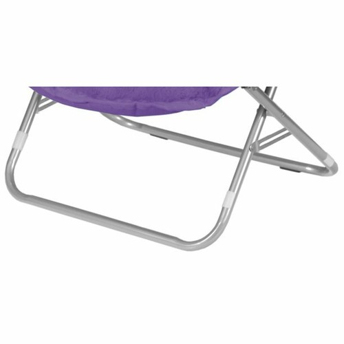 Oversized Moon Saucer Chair PURPLE Cool Faux Fur Lounging Soft Wide Seat Bedroom eBay