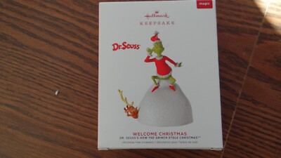 THE GRINCH Welcome Christmas 2019 Hallmark Dr Seuss How Stole Christmas NEW
