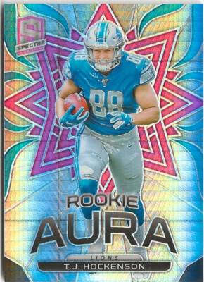 2019 Panini Spectra T.J. Hockenson Rookie Aura Prizm 15/25 Minnesota Vikings