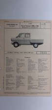 Ford (D): Transit 1000 / 1100 Doppelkabine Pritsche (VDA-Typenblatt); Juni 1970