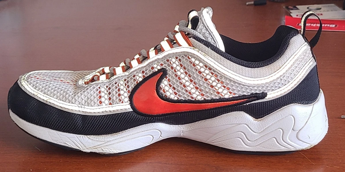 NIKE AIR ZOOM SPIRIDON White Orange MENS SIZE 8 926955 - 106 Shoes