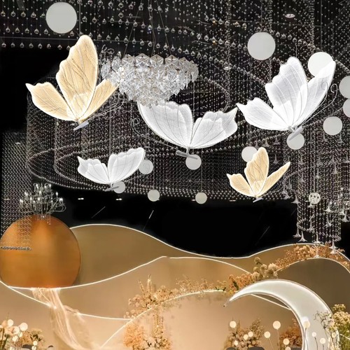 Outdoor Floor Butterfly Lamp Luminous Giant LED Lighting Party Decoration Props - Picture 2 of 19