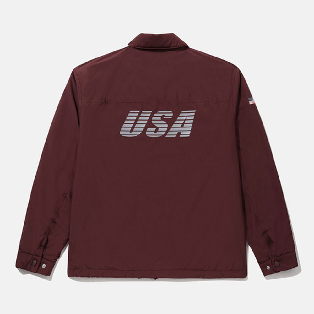 DESCENTE Mens USAT STADIUM COACH JACKET SQ121IJK12 BURGUNDY M-2XL