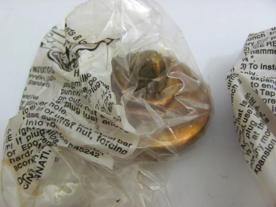 Caja Dorman genuina de 5 tapones de expansión de congelación de cobre de 2" DC12 568-012 NOS Foto 2 de 4