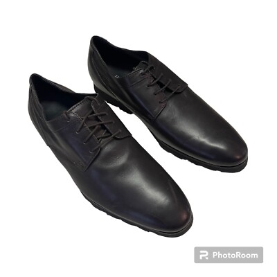 Robert Zur dark brown wingtip leather lace up oxfords men display picture 1