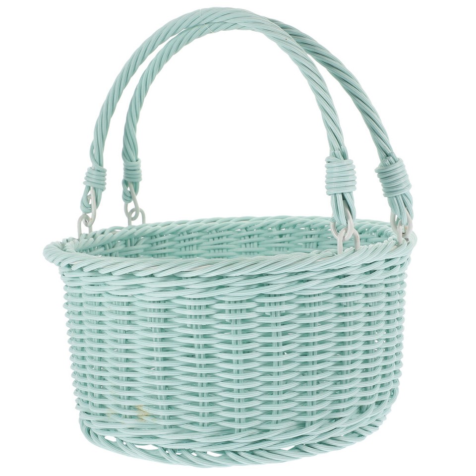 Wicker Easter Basket Rattan Flower Harvest Imitation Woven Shopping eBay
