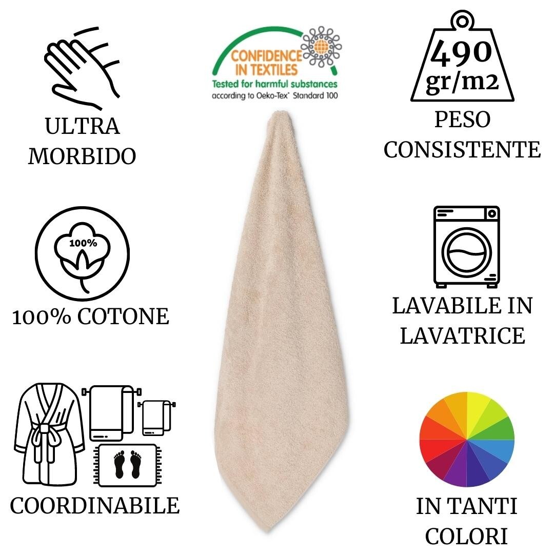 Asciugamani Da Tè Terry Confezione 6 Assorbenti 100% Cotone - Foto 9