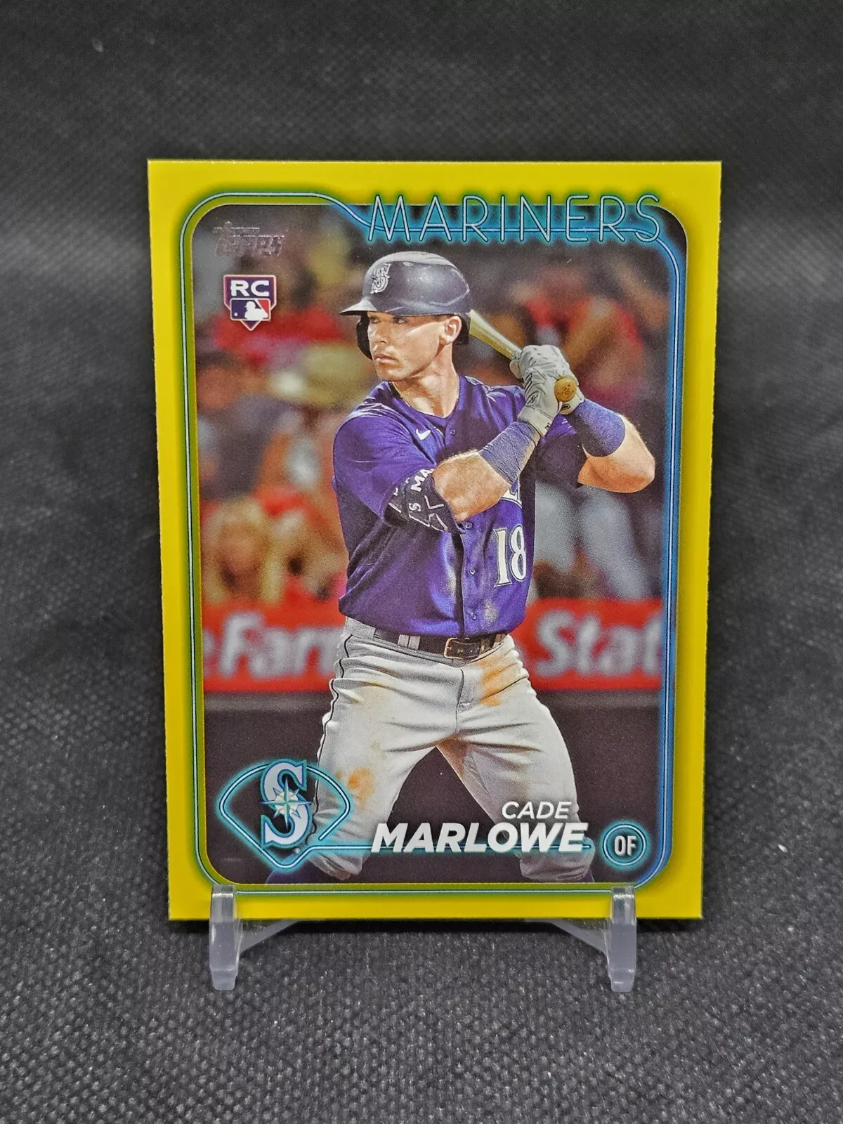 Cade Marlowe 2024 Topps Series 1 Yellow Rookie Parallel Seattle Mariners #286 RC
