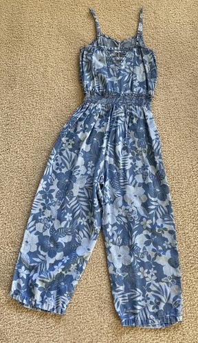 EPIC THREADS BIG Girls Jump Suit Size M Girls Blue Floral Print Pull-on Style - Picture 5 of 8