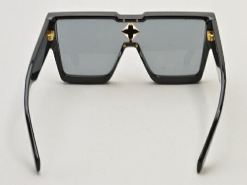 LOUIS VUITTON Cyclone Sonnenbrille Acetat Gestell Schwarz Gold Z1578E - Bild 5 von 9