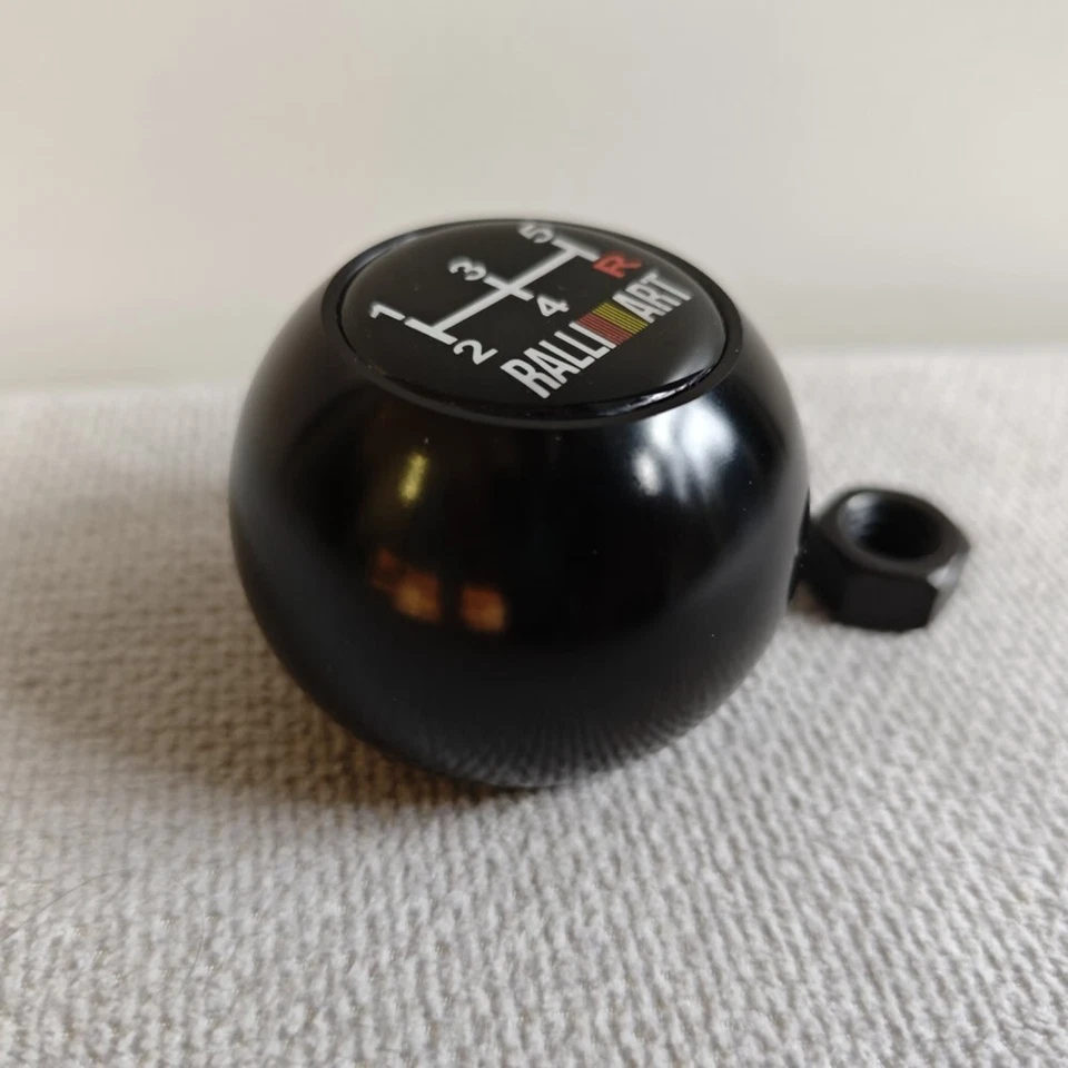 RALLIART 5S Pomo de cambio negro MITSUBISHI LANCER EVO MIRAGE ECLIPSE 3000GT rs Foto 4 de 4