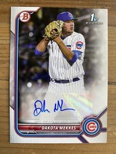 2022 Bowman 1st Prospect DAKOTA MEKKES Paper AUTOGRAPH Chicago Cubs #PPA-DM