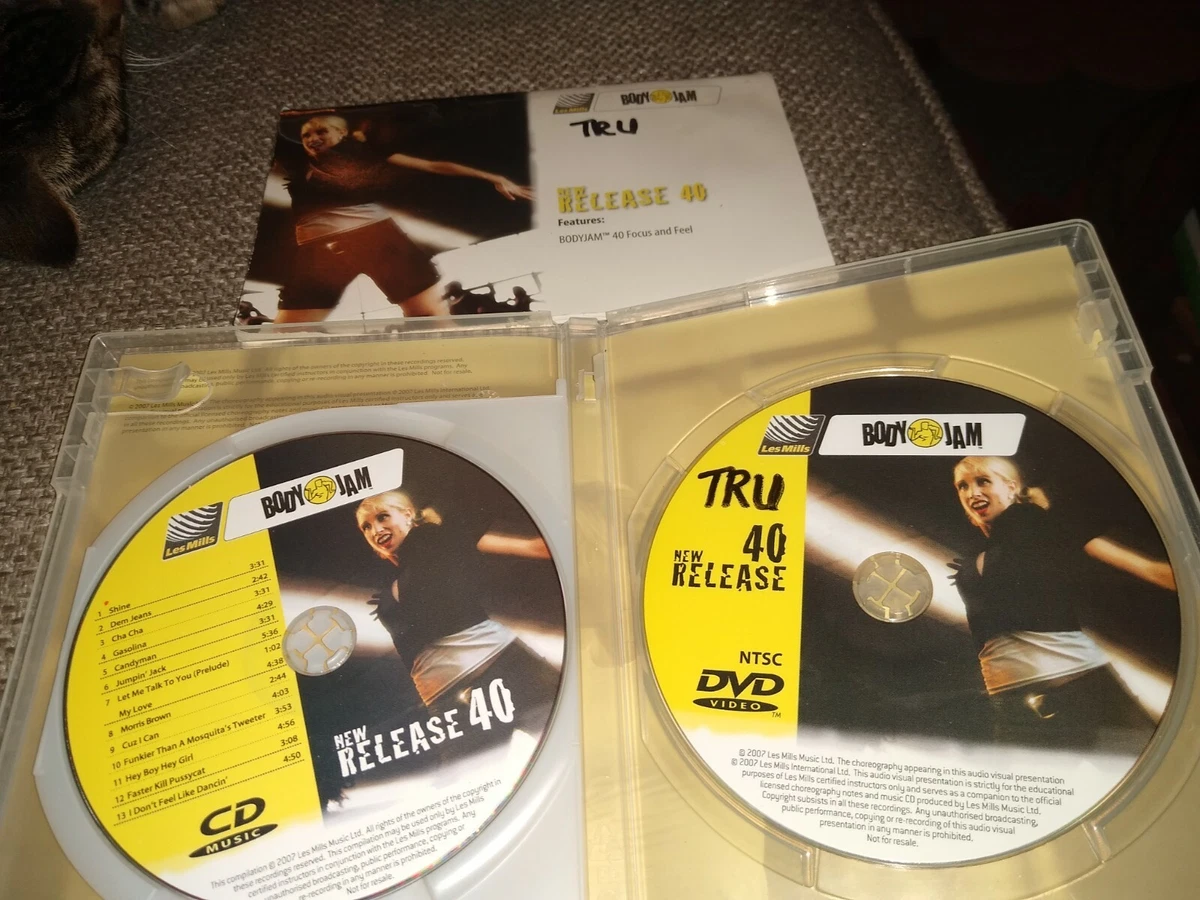 Les Mills Body Jam 40 Complete with DVD, CD, Instructor Notes, and Case