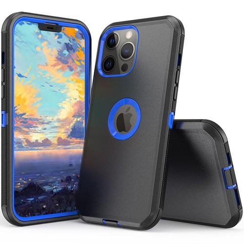 For iPhone 12/13 Pro Max/11 XR Case Heavy Duty Shockproof Defender Rugged Cover - Picture 42 of 53