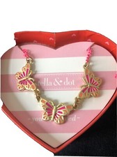 STELLA AND DOT MINI MARIPOSA GIRLS BUTTERFLY NECKLACE NEW WITH BOX