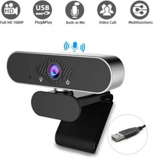 Webcam Camera HD 1080P Computer Laptop Streaming Microphone Recording New in Box