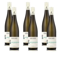 Hans BäR WeißBurgunder WeißWein, Trocken, Sortenreines Weinpaket (6X0,75L)