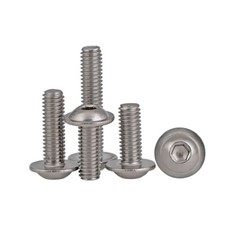 A2 304 Stainless Steel Flanged Socket Button Head Screws Allen Bolt M3 M4 M5 M6