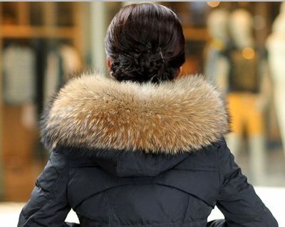 Pelzmantel Echt Pelz Kragen Kaufen Kragen Pelzkragen Pelz Fell - Main Image