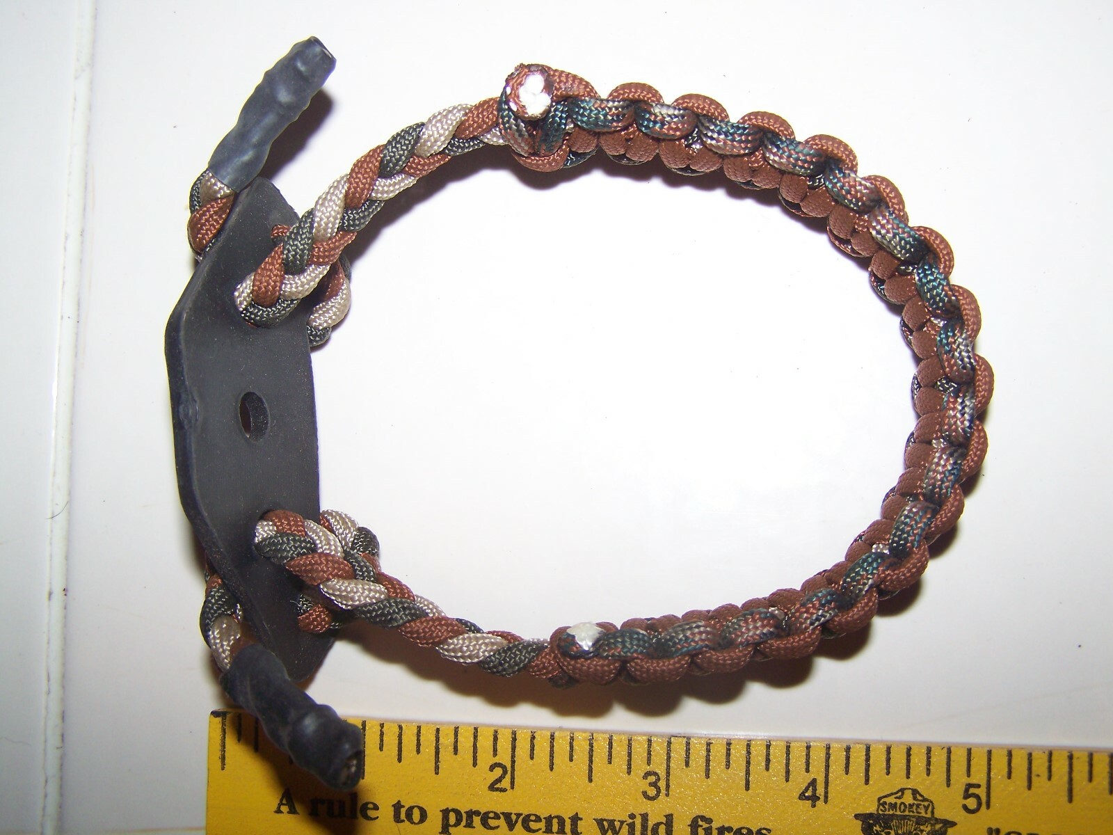 Paracord Bow Wrist Sling Camo. Black leather yoke. eBay