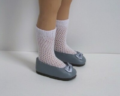 GRAY Flats CF Doll Shoes For Dianna Effner 13'' Little Darling Vinyl (Debs*)