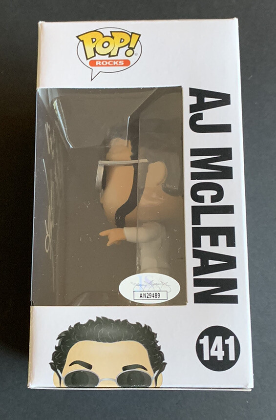 AJ McLean Signed Funko POP #141 Backstreet Boys JSA COA