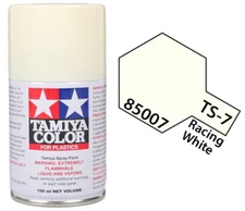 Tamiya 85007 TS-7 Racing White Lacquer Spray Paint 100ml - US