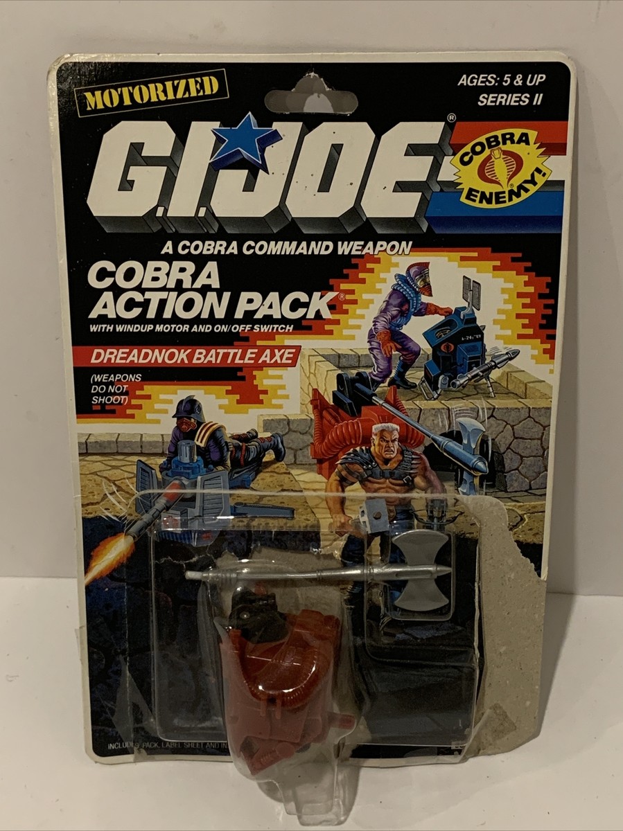 GI Joe Dreadnok Battle Axe Weapons (1988) Hasbro Motorized Cobra