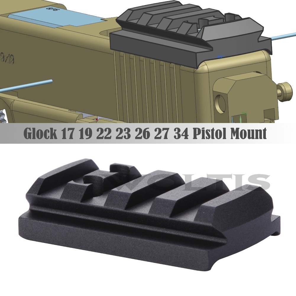 TPO Picatinny Rail Sight Mount Plate For Glock G17 19 22 23 26 27 34 Color Blue&pid=nzc4njazow