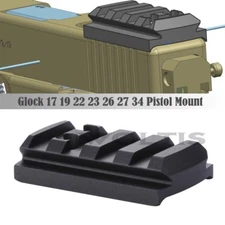 Red Dot Sight Mount Plate Picatinny Rail Mount for Glock 17 19 22 23 26 27 34 US