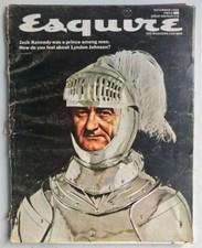 Vintage Esquire magazine. Nov 65. Lyndon Johnson. Motorcycle Mens Fashion. RARE.