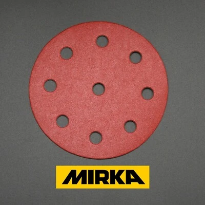 125mm Sanding Discs MIRKA 5 inch Sandpaper Pads for Festool Grit 40-600 / 9 HOLE