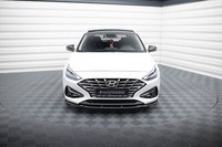 Front Ansatz V.1 FüR Hyundai I30 Mk3 Facelift Schwarz Hochglanz