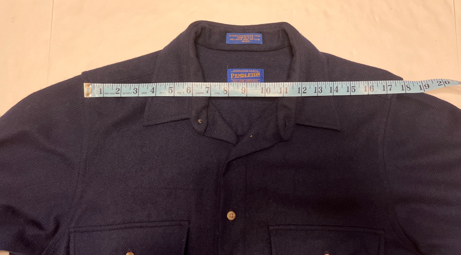 Pendleton Trail Suede Elbow Patch Virgin Wool Shi… - image 10