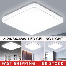 LED Ceiling Light 12-48W Panel Down Light Bathroom Kitchen Living Room Wall Lamp
