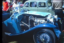 35MM Slide MG  Engine  on Show Huddersfield Classic Car Show 1970's