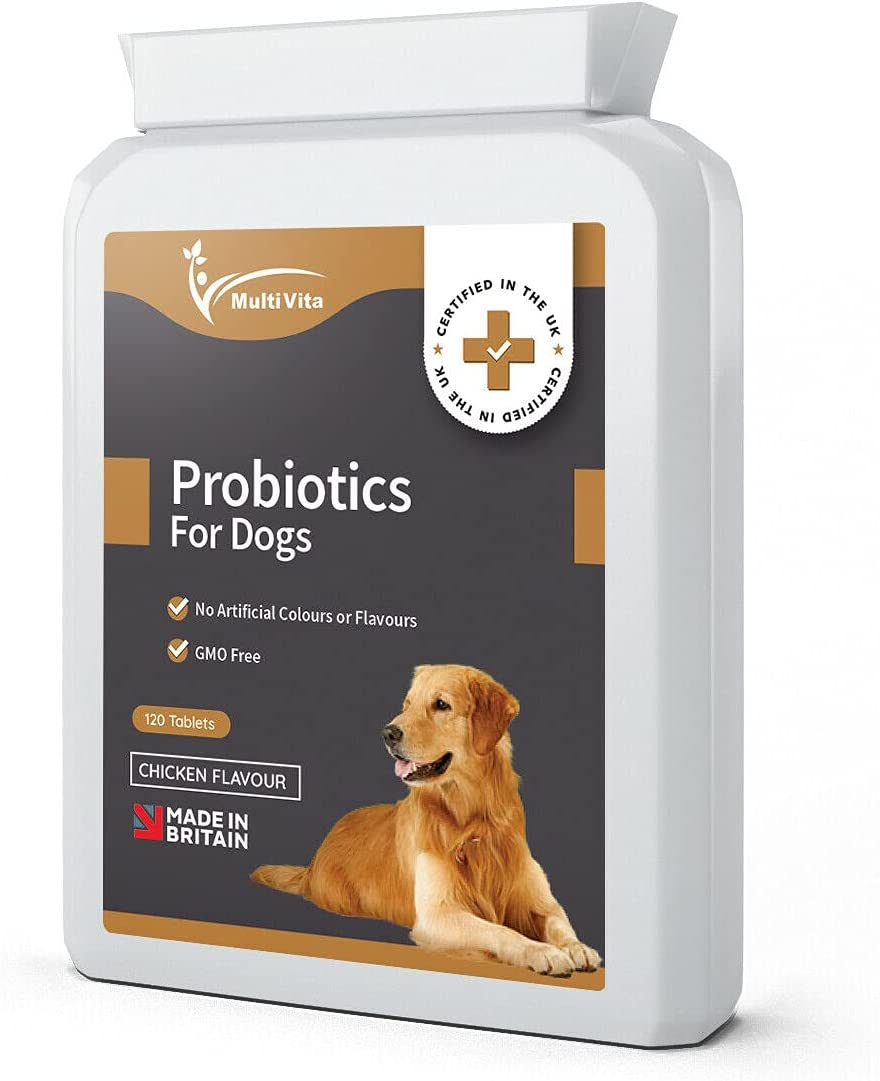 Probiotics For Dogs With Itchy Skin, Diarrhoea, IBS 120 Chicken Flavour Tablets