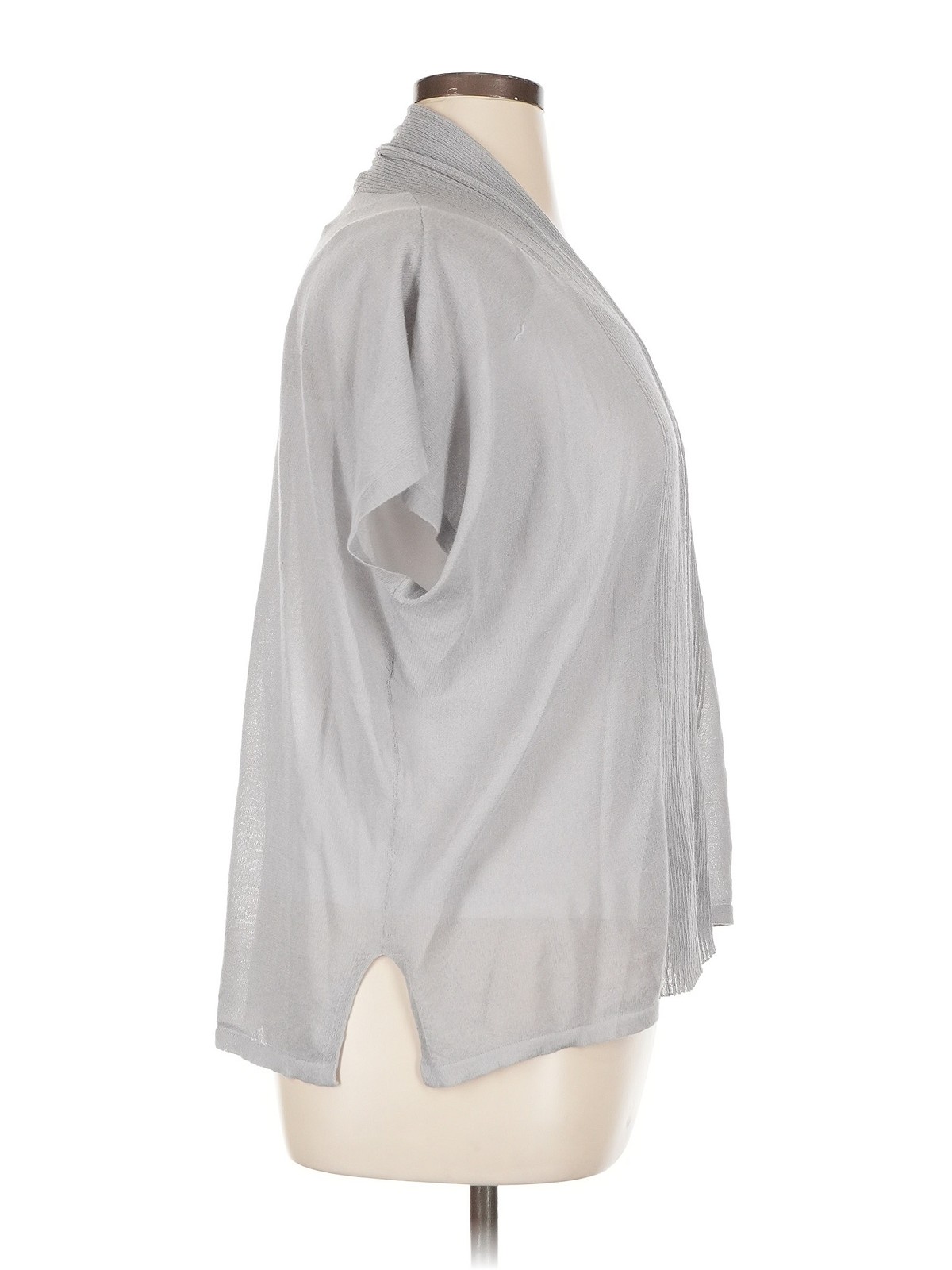 Uniqlo Women Gray Kimono XL thumbnail 3