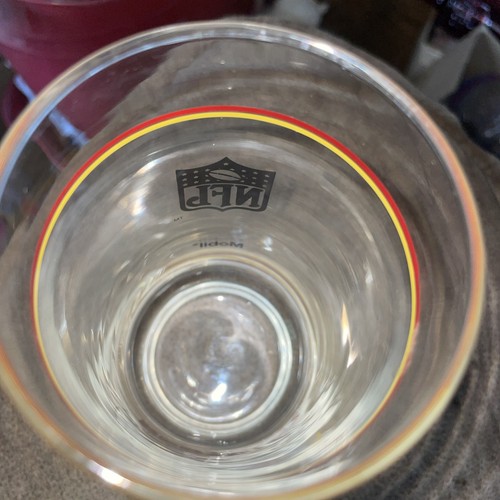 VTG Mobil Oil 1988 NFL Washington Redskins Promo Drinking Glass Commanders - Picture 4 of 6